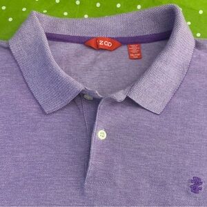 IZOD SS Lavender 2 Button Cotton Polo